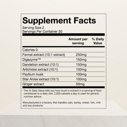 Anti-Bloating | 60 Capsules